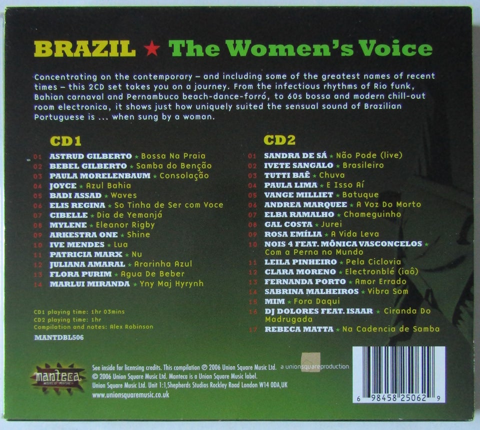Astrud Gilberto, Paula Morelenbaum m.fl.: Brazil - The
