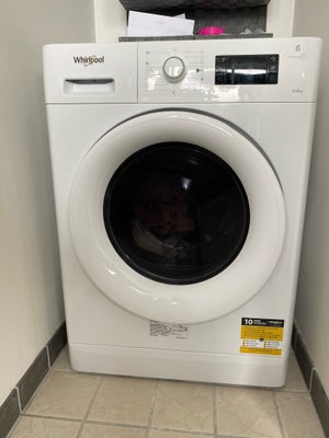 Whirlpool vaskemaskine, 6th Sence FWDG 86148w, vaske/tørremaskine, Velfungerende vaske/tørremaskine.