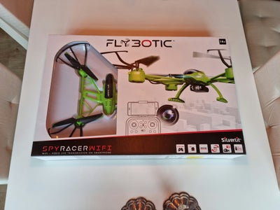 Drone, Flybotic Spy Racer WiFi, Sælger denne legetøjsdrone i original, ubrudt emballage.

Kvittering