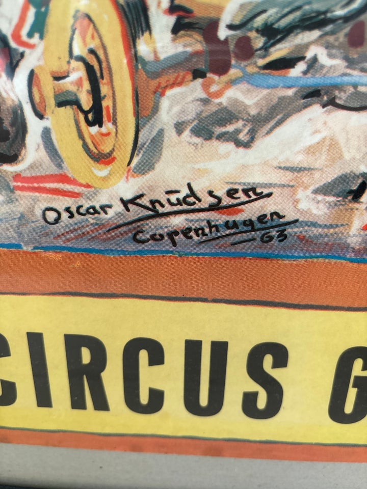 Plakat, motiv: Cirkus, b: 62 h: 86