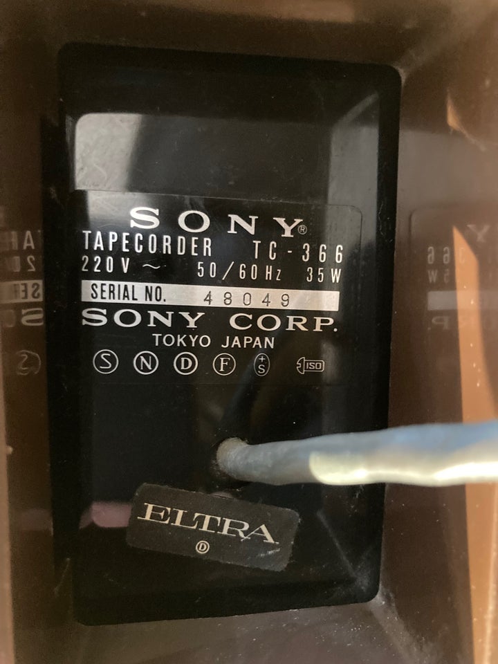 Spolebåndoptager, Sony, TC-366