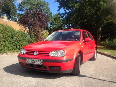 VW Golf IV, 1,6 Highline, Benzin, 2000, km 366000, rød, træk, nysynet, ABS, airbag, alarm, 5-dørs, c