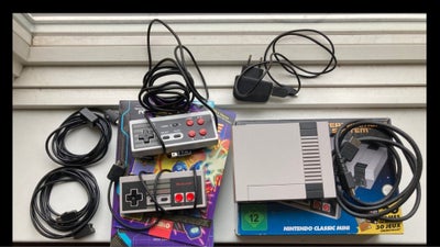 Nintendo NES, Classic Mini, Perfekt, NES Mini inkl. ekstra Edge Gamepad med Turbo + andre funktioner