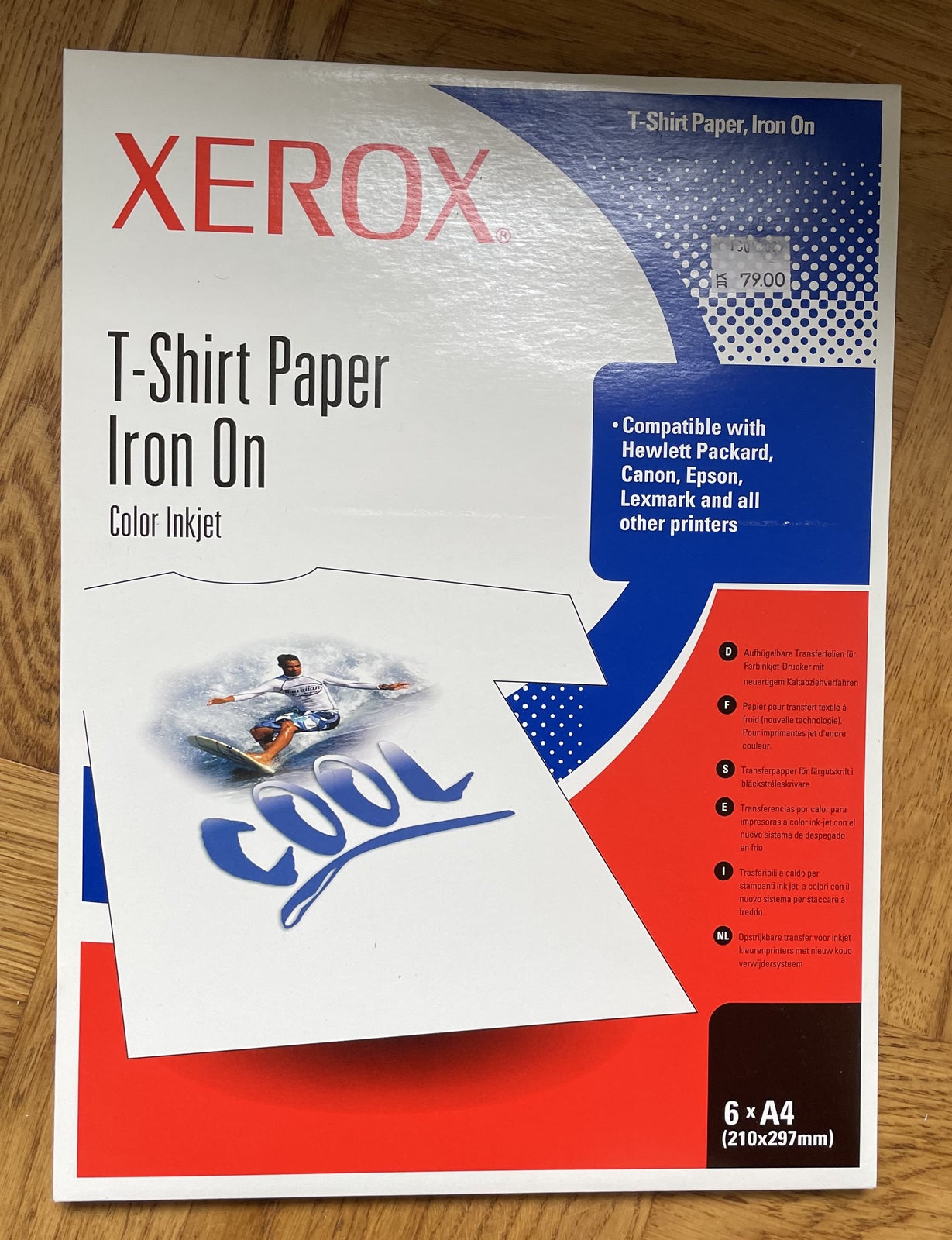 T-shirt paper iron on, Xerox, T-shirt