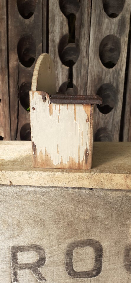 Tændstik holder, Træ, 100 år gl.