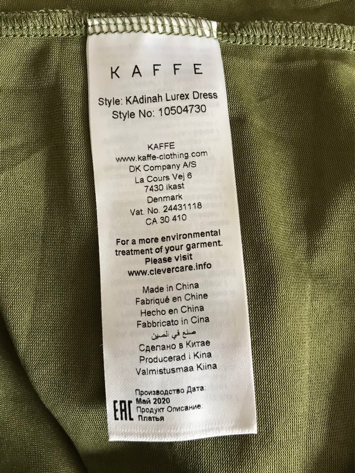 Festkjole, Kaffe, str. XXL