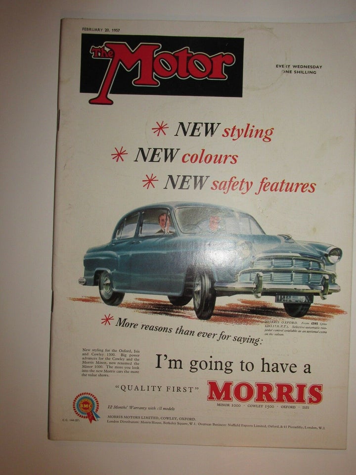 The Motor 20. February 1957, The Motor, emne: bil og motor