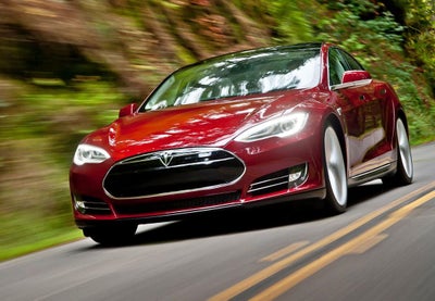 Tesla Model S, El, 4x4, aut. 2015, km 149500, rødmetal, nysynet, klimaanlæg, aircondition, ABS, airb