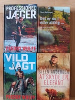 Andet, 4 bøger om jagt I udlandet