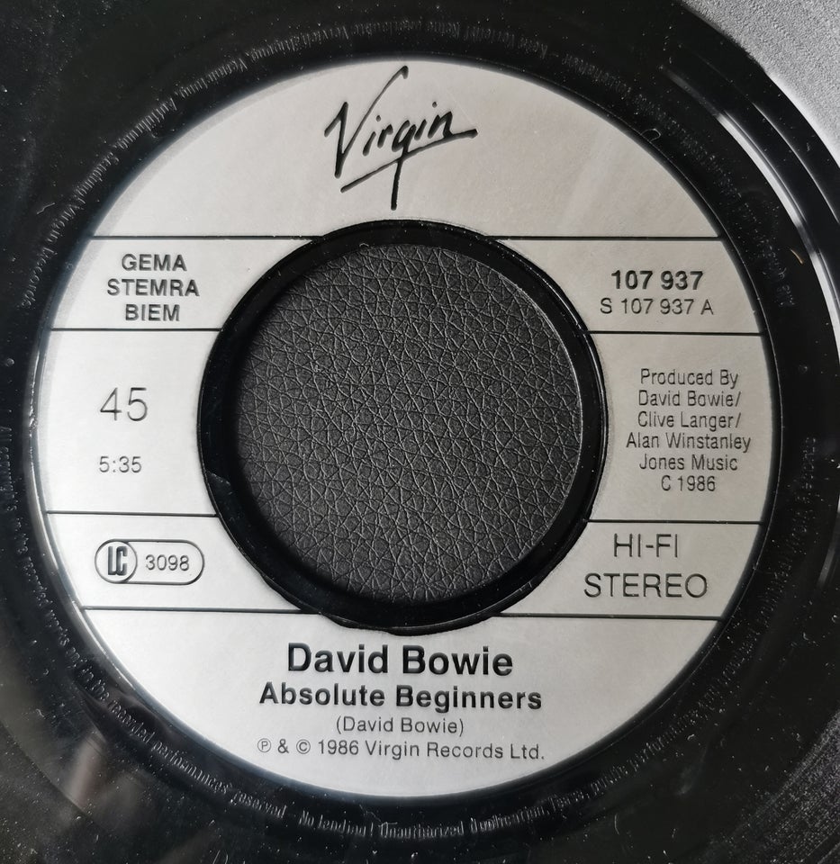 Single, SOLGT David Bowie, Absolute Beginners