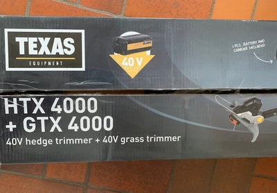 Hækklipper, Texas, Hækkeklipper - Ny elektrisk Texas combipakke HTX 4000 hækkeklipper og GTX 4000 gr