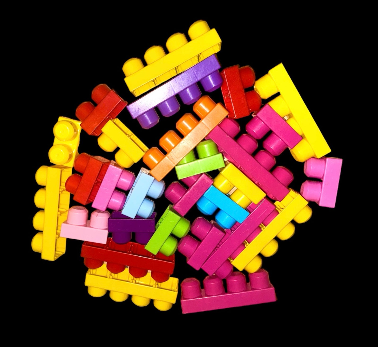 Lego andet, Mega bloks klodser regnbue byggeklodser Lego