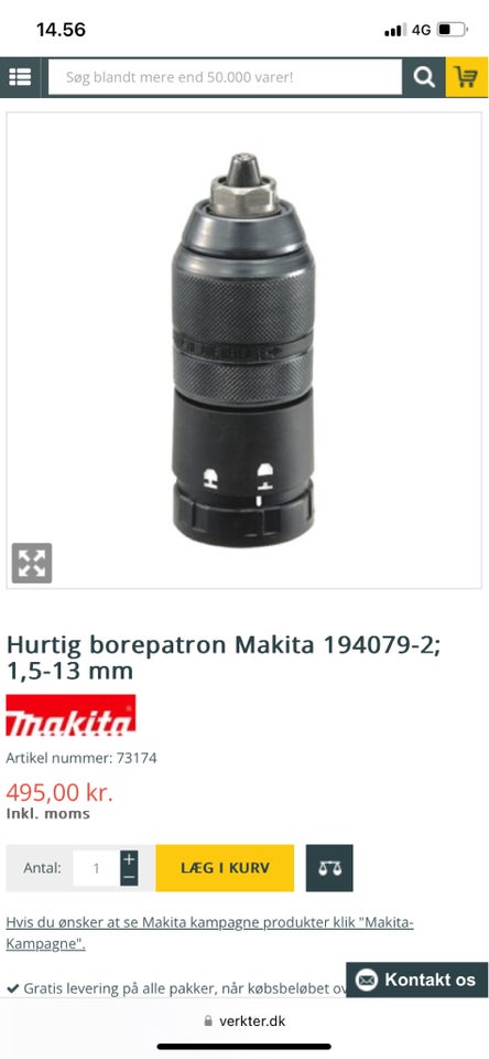 Andet elværktøj, Makita borerhammer