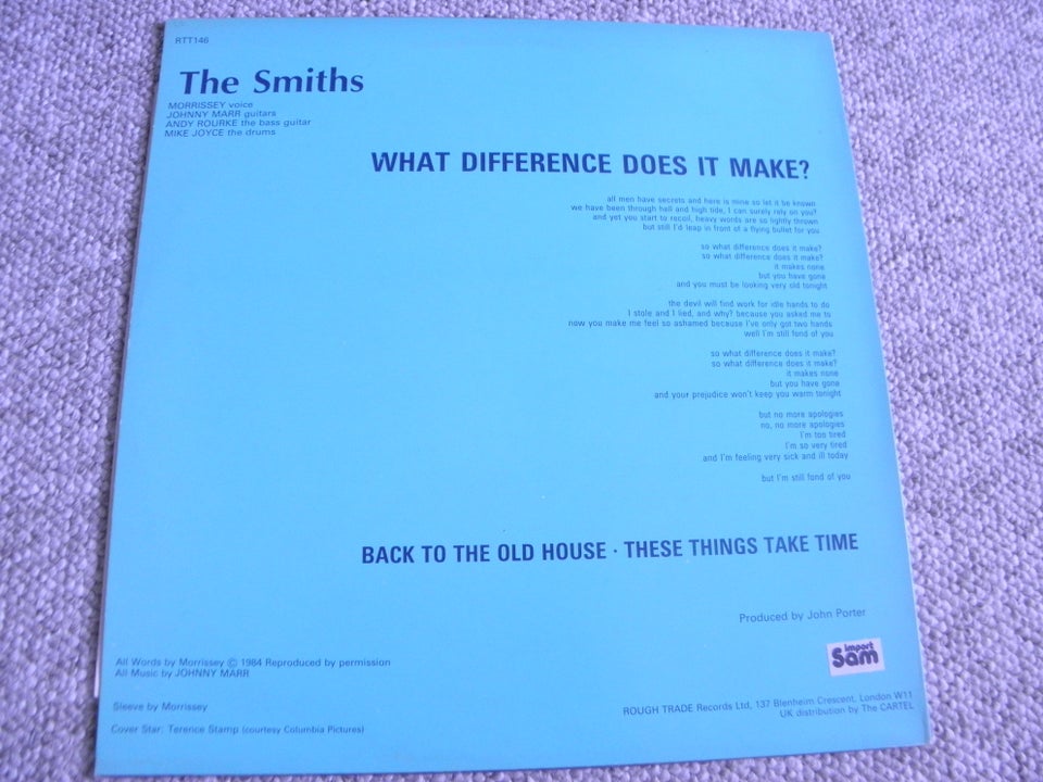 Maxi-single 12", The Smiths, What difference does it make?