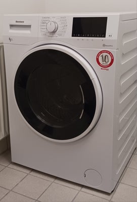 Blomberg vaskemaskine, bwg484w5, vaske/tørremaskine, 1400 omdr./min., energiklasse A, Rigtig fin blo