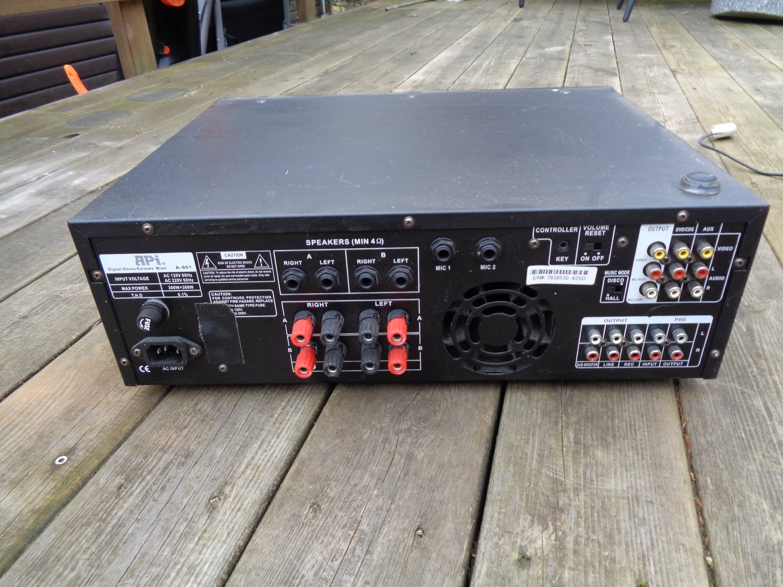 Professional Karaoke AV Mixing Amplifier, API A-801