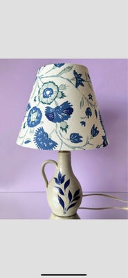 Anden bordlampe, Vintage keramik, Vintage håndlavet keramiklampe med skræddersyet ‘costume made’lamp