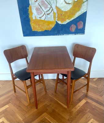 Anden arkitekt, bord, spisebord i teak med Hollandsk udtræk, Arkitekttegnet spisebord i teaktræ med 