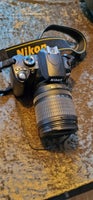 Nikon D60, spejlrefleks, 10.2 megapixels
