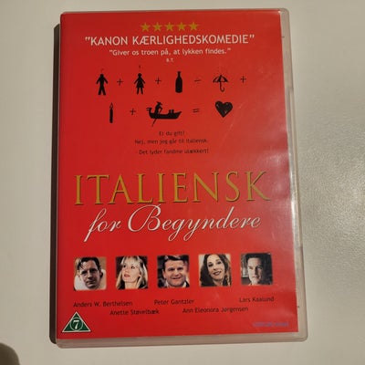 Italiensk for begyndere, DVD, komedie