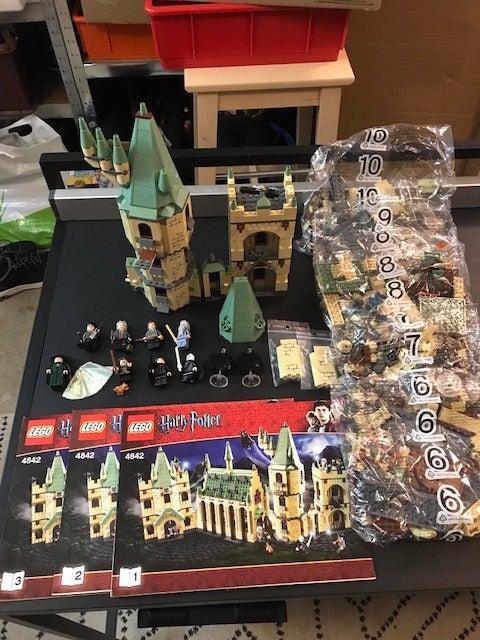 Lego Harry Potter, 4842, flot sæt 1-5 poser er samlet og…