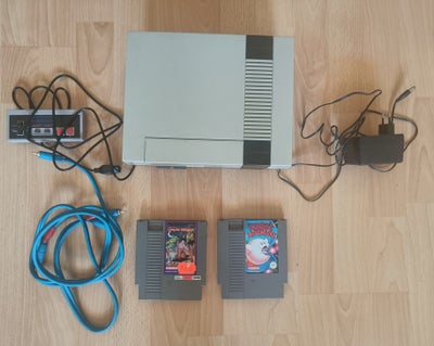 Nintendo NES, NES PAL 001, God, Nes konsol, med uoriginal pinconnector,  1 uoriginal controller, uor