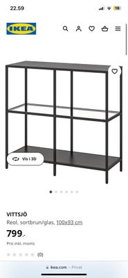 Reol, Ikea, Vittsjö reol fra IKEA. Kan hentes i Aarhus C