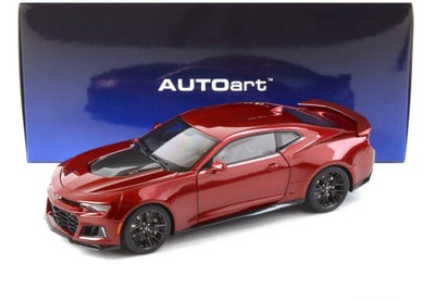Modelbil, Chevrolet  Camaro ZL1 Coupe 2017, skala 1:18, Super flot og detaljeret modelbil i 1:18 fra
