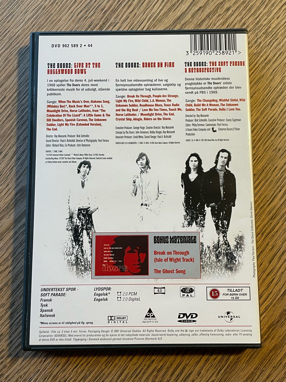 The Doors: 30 Års Jubilæumsudgave (DVD), rock