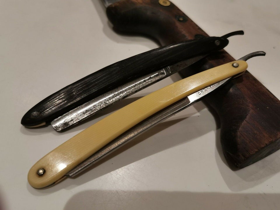 Barbermaskine m.m., Straight razor, Tyske