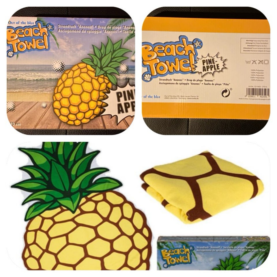 Ananas strandhåndklæde