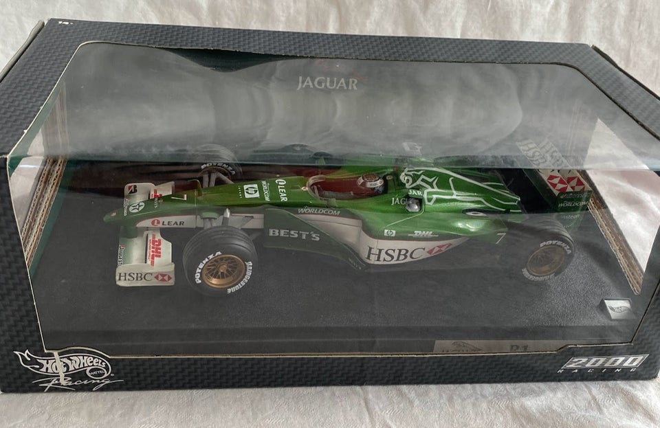 Racerbil, Jaguar Racing R1. Eddie Irvine. Hot Wheels, skala