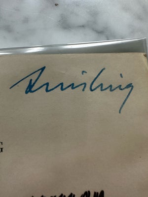 Militær, Quisling’s originale autograf på hæfte 1941, Hæftet i sig selv er svært at finde disse dage