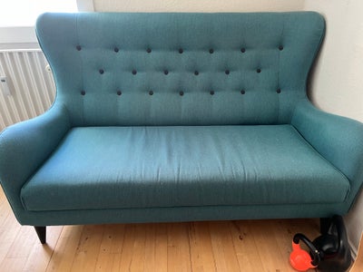 Sofa, stof, 2 pers. , Ilva, Blå sofa 2 Pers. Den er brugt, men stadig funktionel. Skal bæres ned fra