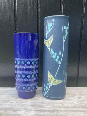 Vase, Keramikvase / vaser / keramikvaser , Søholm / Strehla, Et par høje smukke Retro keramikvaser i
