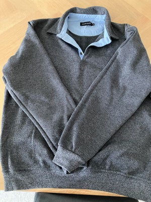 Sweater, Allan Clark, str. XXL,  Mørkegrå,  80% Cotton 20% Polyester,  Næsten som ny, Kun brugt få g