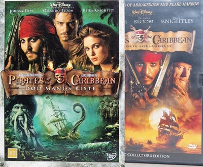 Pirates of the Caribbean - Død mands kiste, DVD, familiefilm, 2 DVD Pirates of the Caribbean "Død ma
