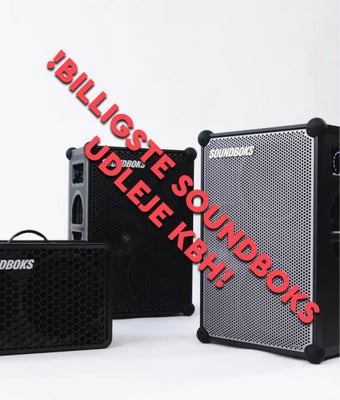 Soundboks Udlejning / Rent A Soundboks

For english see below
Soundboks GO & Soundboks 3 til udlejni