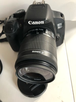 Canon, Canon 700 D, spejlrefleks, 18 megapixels, 3 x optisk zoom, Perfekt, Som nyt 