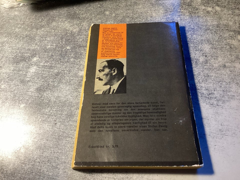 Skak novelle , Stefan Zweig kæ33, genre: roman