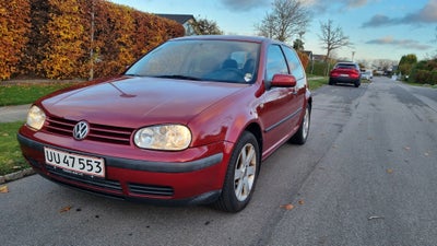 VW Golf IV, 1,8 Basis, Benzin, 1999, km 149700, mørkrødmetal, klimaanlæg, airbag, 3-dørs, centrallås