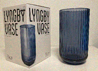 Glas, Lyngbyvase 22 cm 