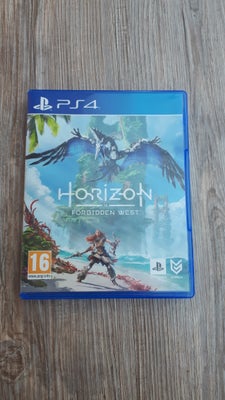 Horizon Forbidden West, PS4, adventure, I fin stand. Skiverne har ingen ridser. Kan også spilles på 