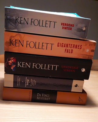Spænding og drama, Ken Follett, Dan Brown, Lynn Picknett, genre: roman, 
Ken Follett: Giganternes fa