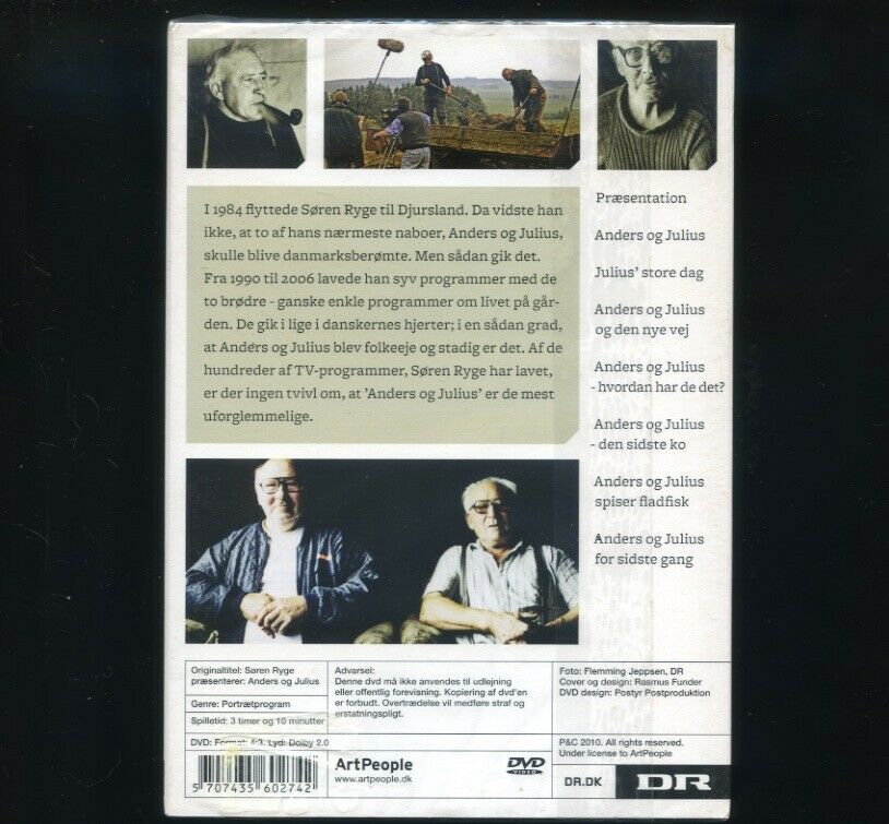 Anders og Julius, DVD, dokumentar