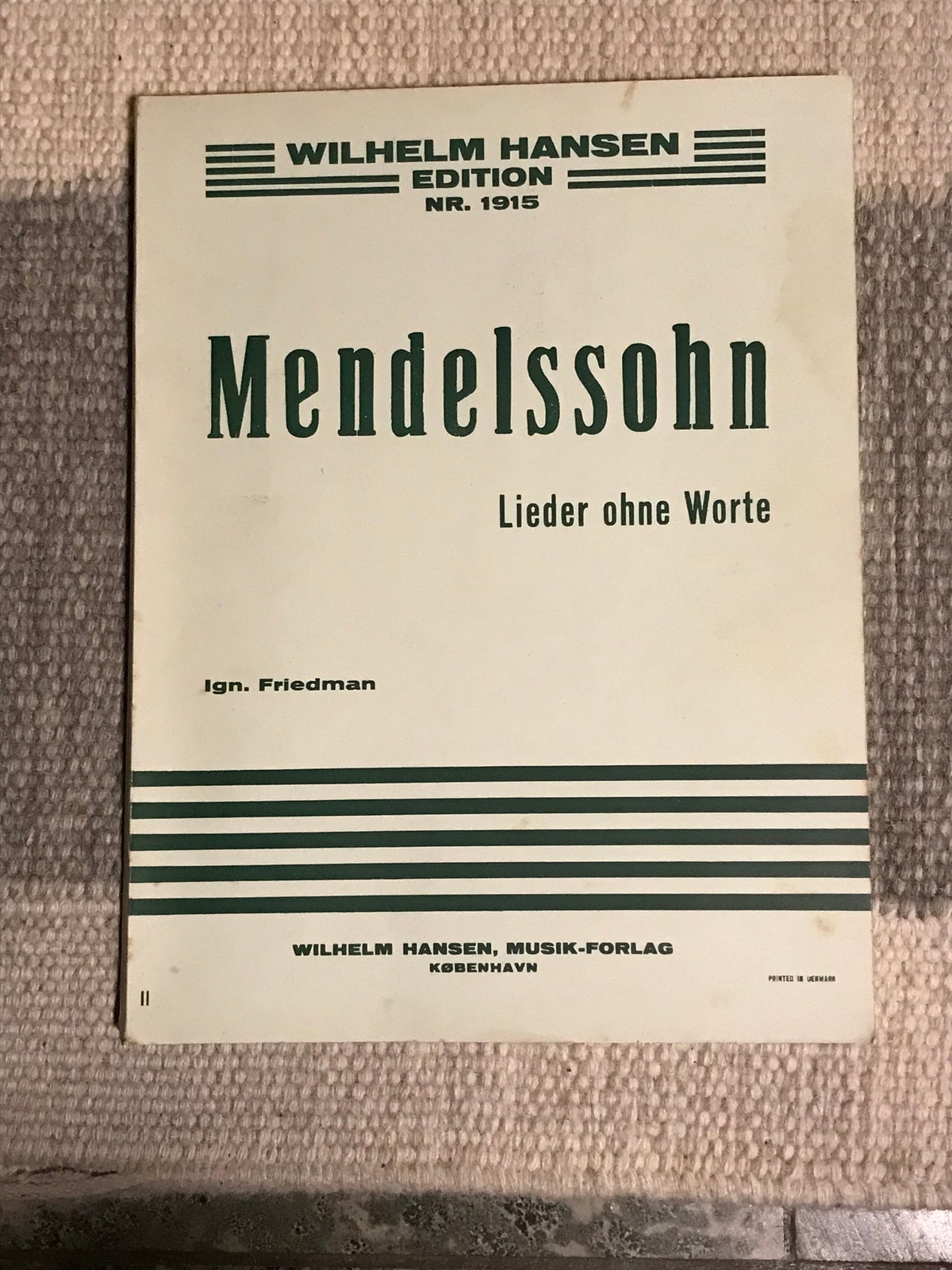 Noder, Mendelssohn