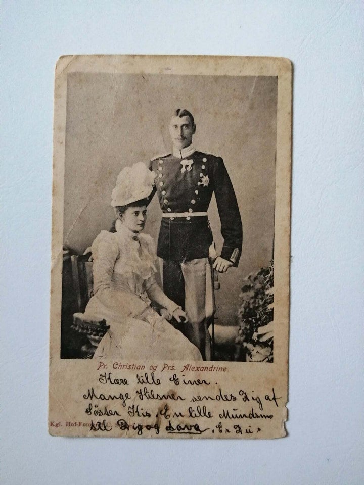 Postkort, Prins Christian og Alexandrine.ca.år 1900