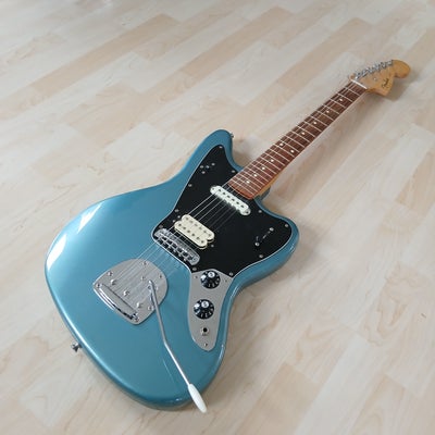 Elguitar, Fender Jaguar, Fender Player Jaguar Tidepool PF

Minimalt brugsspor! 
Pris fra ny 7000 kr.