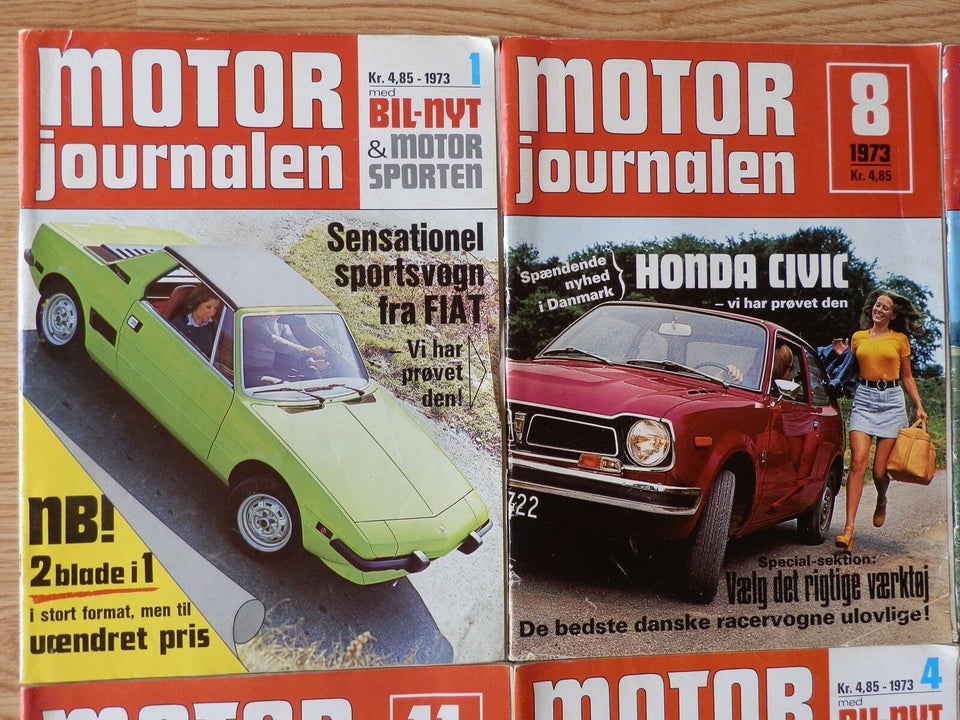 Motorjournalen 1973 årgange , Motorjournalen, emne: bil og