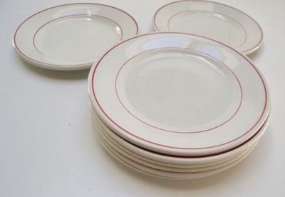 Porcelæn, tallerken, Pyroblan porcelain france, 8 tallerkener med diameter 23 cm - jernporselæn alle